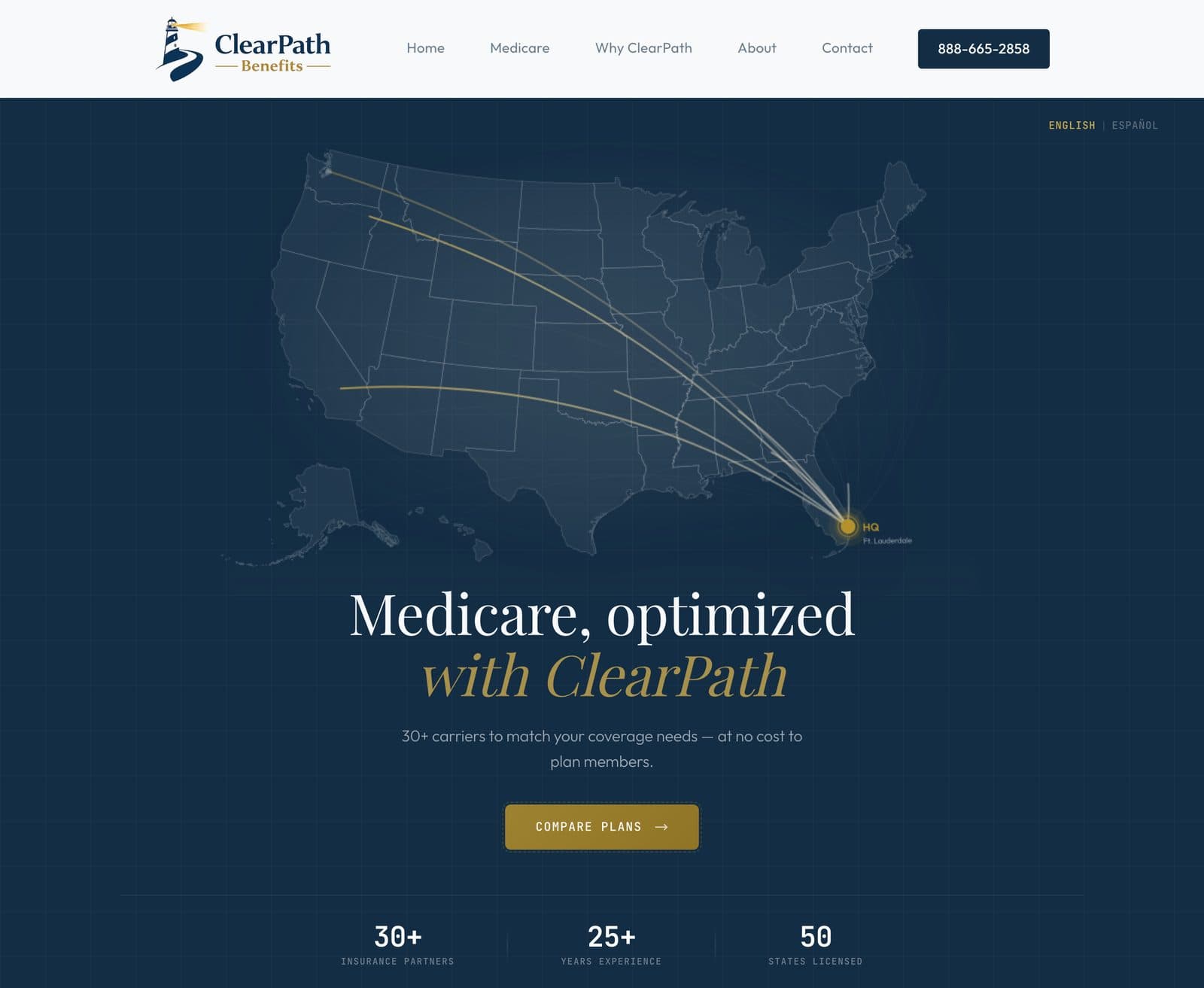 The ClearPath Benefits website